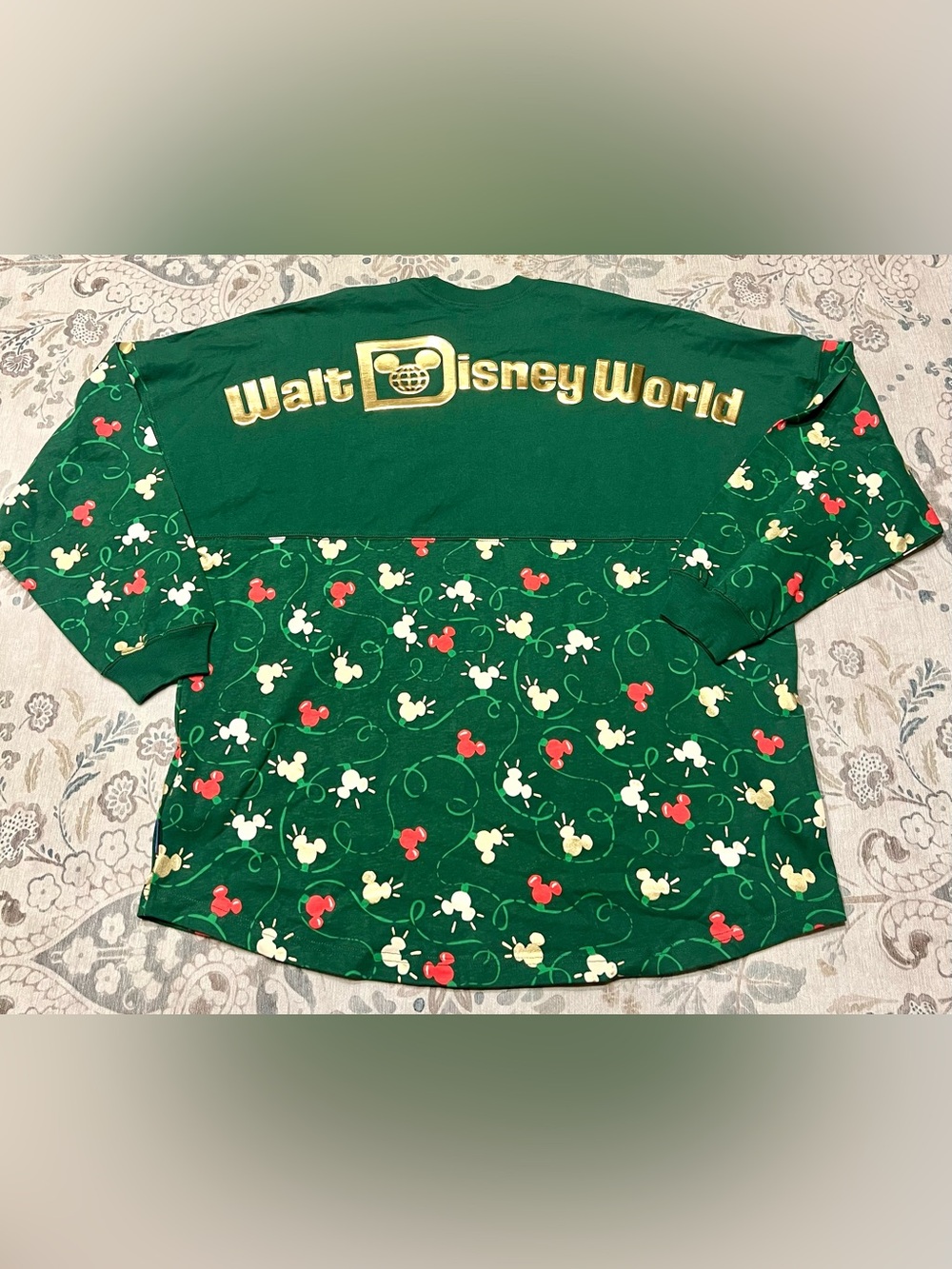 NWT Walt Disney World Holiday Mickey Mouse  Christmas Lights Spirit Jersey XL - Picture 12 of 12